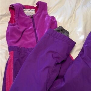 Obermeyer ski snow pants pink purple size 8